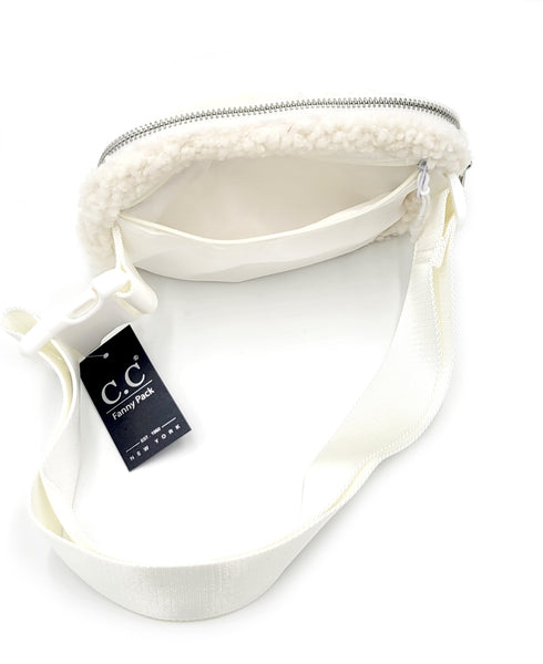 Sherpa Fanny Pack  belt bag Faux Fur Waist Pack Travel bag